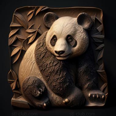 3D model st Lin Lin big panda famous animal (STL)